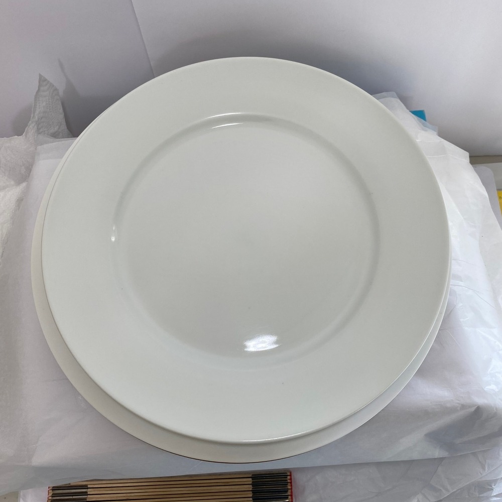 Mikasa Lucerne White Porcelain 11" 5 Dinner Plate Replacement Entertaining Set